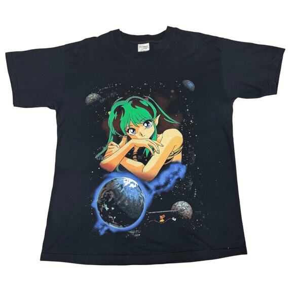 Vintage Urusei Yatsura Lum Invader T Shirt Men's Large Screen Stars - Picture 1 of 11